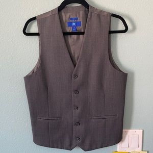 Egara Slim Fit Gray Vest